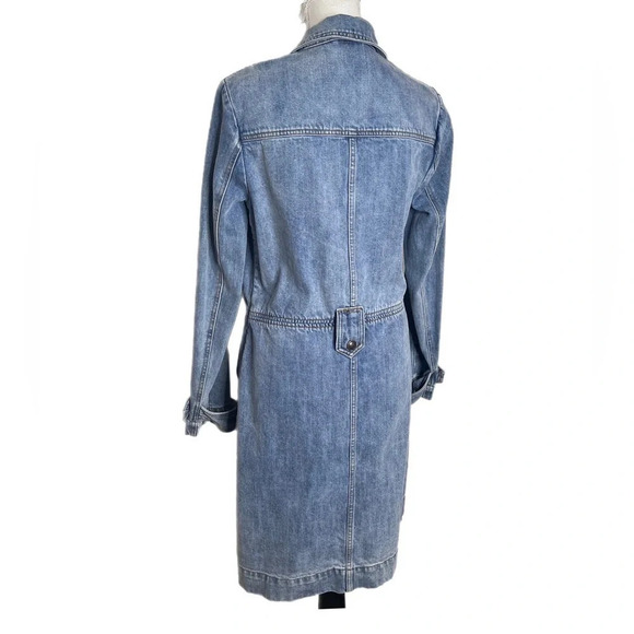 Free People womans jean coat size small Long Jean Coat - Picture 2 of 6